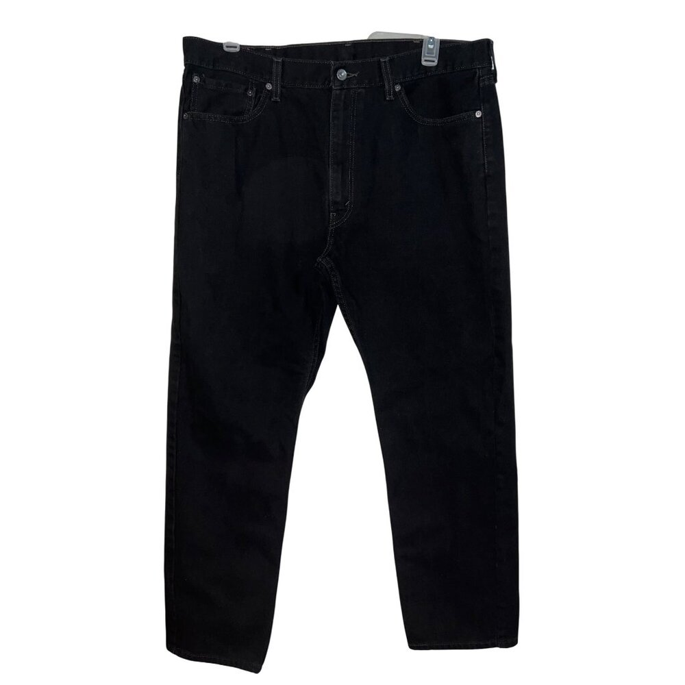 Levis 505 Mens Black Straight Leg Jeans 40 x 32 Cotton Denim